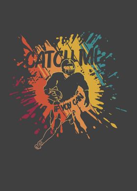 Colourful football player