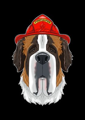 Firefighter Saint Bernard