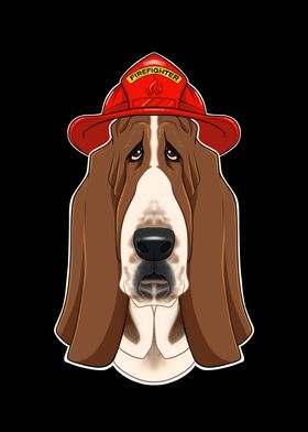 Firefighter Basset Hound