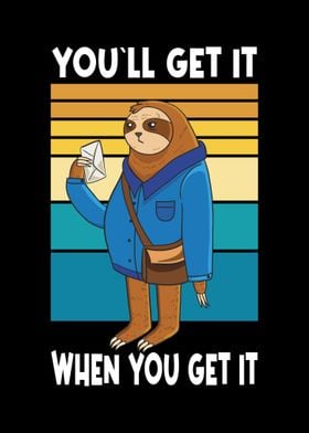 Postal Worker Funny Sloth