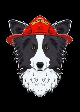 Firefighter Border Collie