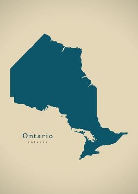 Ontario province map