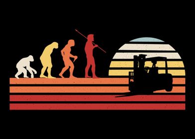 Retro Forklift Driver