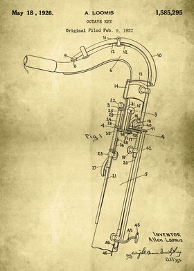 Octave Key Retro Patent