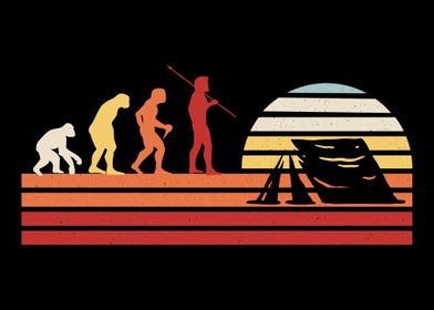 Retro Camping Tent Vintage