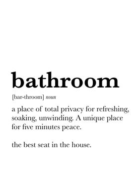 Bathroom definition