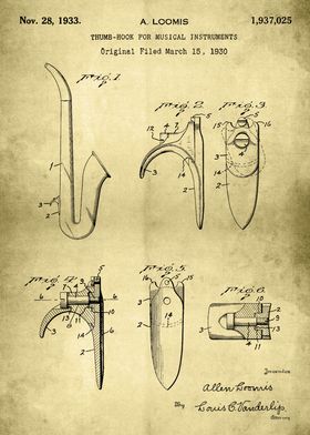 Thumb Hook Retro Patent