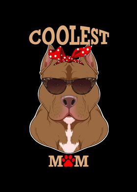 Coolest Dog Mom I Pitbull