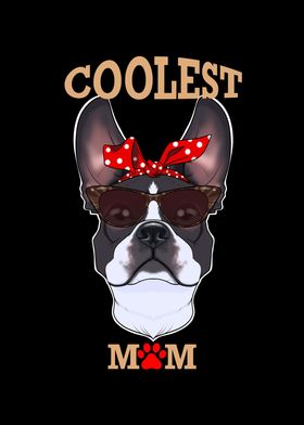 Dog Mom I Boston Terrier