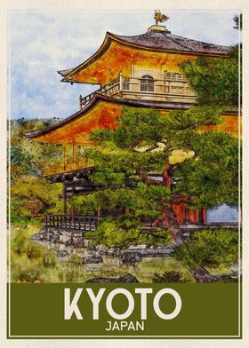 Travel Art Kyoto Japan