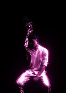 Purple Smoke Poster