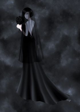 Black Veiled Bride
