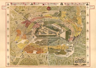 Map of Moscow 1882