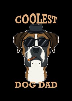 Coolest Dog Dad I Boxer