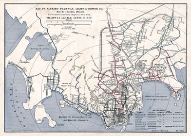 Flat map of Rio de Janeiro