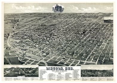 Lincoln Nebraska map