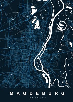 MAGDEBURG Map GERMANY