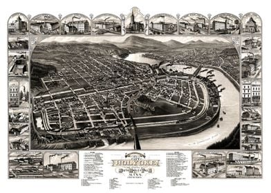 Holyoke Massachusetts map