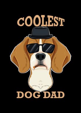 Coolest Dog Dad I Beagle