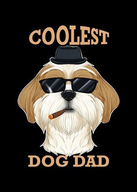 Coolest Dog Dad I Shih Tzu