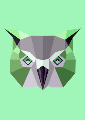 Low Poly Owl Color 66