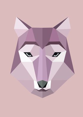 Low Poly Wolf Color 53