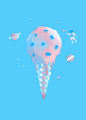 Trans Pride Ice Cream