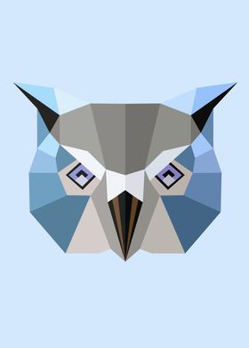 Low Poly Owl Color 60