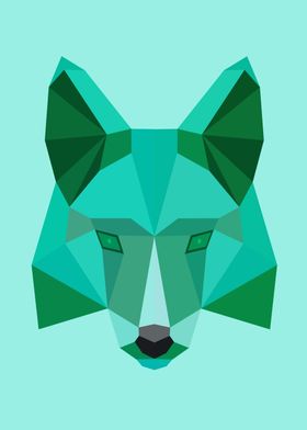 Low Poly Wolf 92