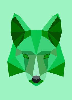 Low Poly Wolf 89