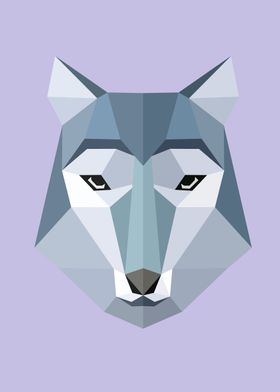 Low Poly Wolf Color 57