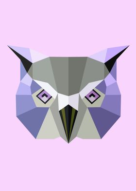 Low Poly Owl Color 65