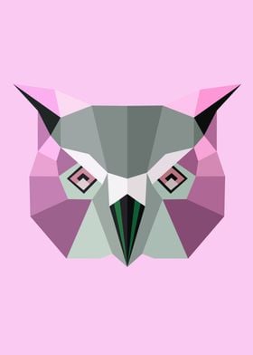 Low Poly Owl Color 62