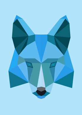 Low Poly Wolf 91