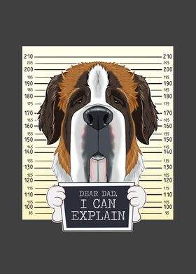 Saint Bernard Dog Dad