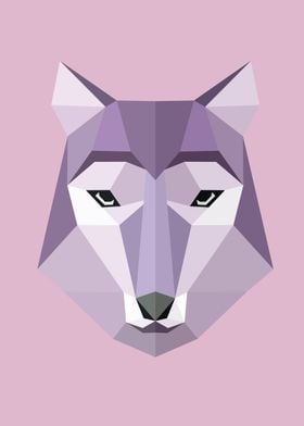 Low Poly Wolf Color 55