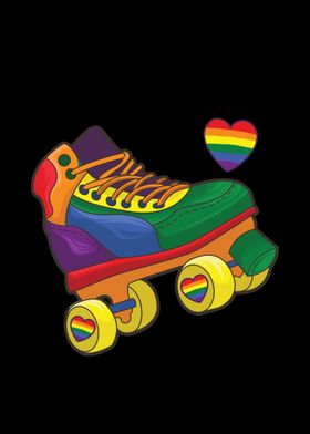 Rainbow Roller Skates LGBT