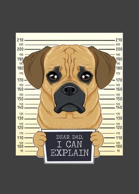 Puggle Dog Dad Fathers Day