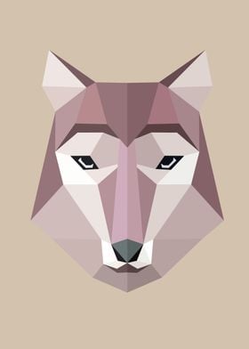 Low Poly Wolf Color 58