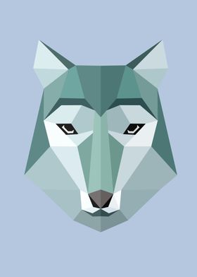 Low Poly Wolf Color 56