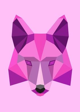 Low Poly Wolf 95