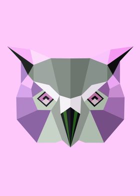 Low Poly Owl Color 68