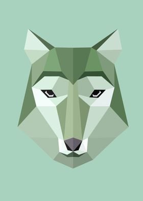 Low Poly Wolf Color 51