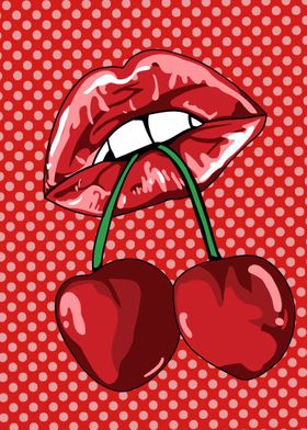 Lips cherry