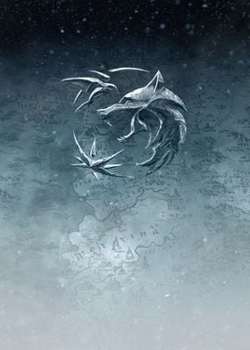 Displate - Poster en Métal - Monté sur Aimant - The Witcher Series - Geralt  Yen Ciri Horizontal - Taille M - 32x45cm : : Cuisine et Maison