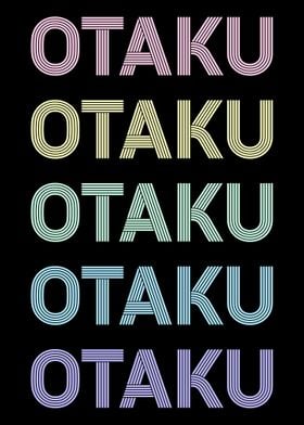 Retro Pastel Otaku Text