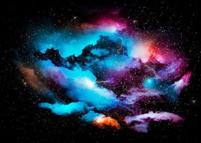 Colorful abstract universe