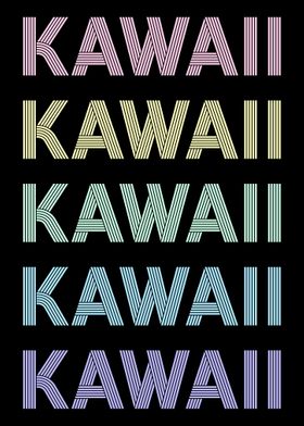 Retro Pastel Kawaii Text