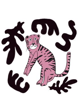 Pink tiger with Matisse 