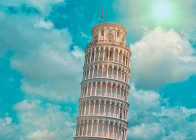 The leaning tower of Pisa